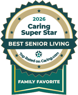 2026 Caring Super Star Senior Living badge
